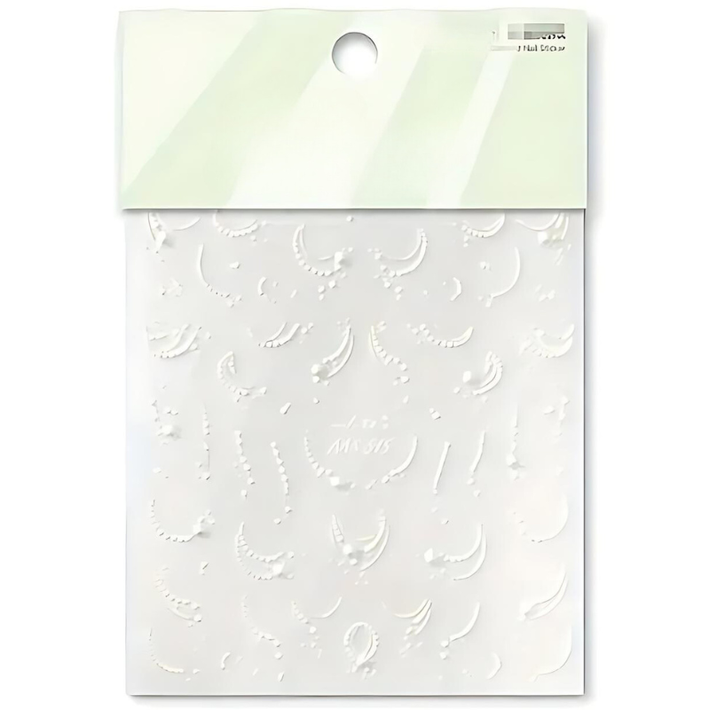 5D Pearl Design Nail Art Stickers