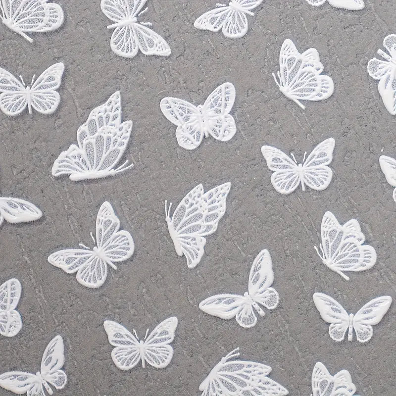 3D Textured Butterfly Design Nail Art Stickers